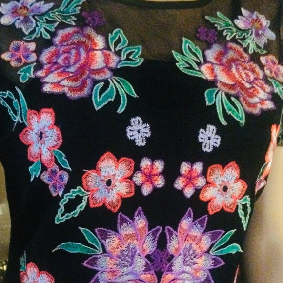 I.N.C. Sheer Embroidery Top - Picture 2 of 8